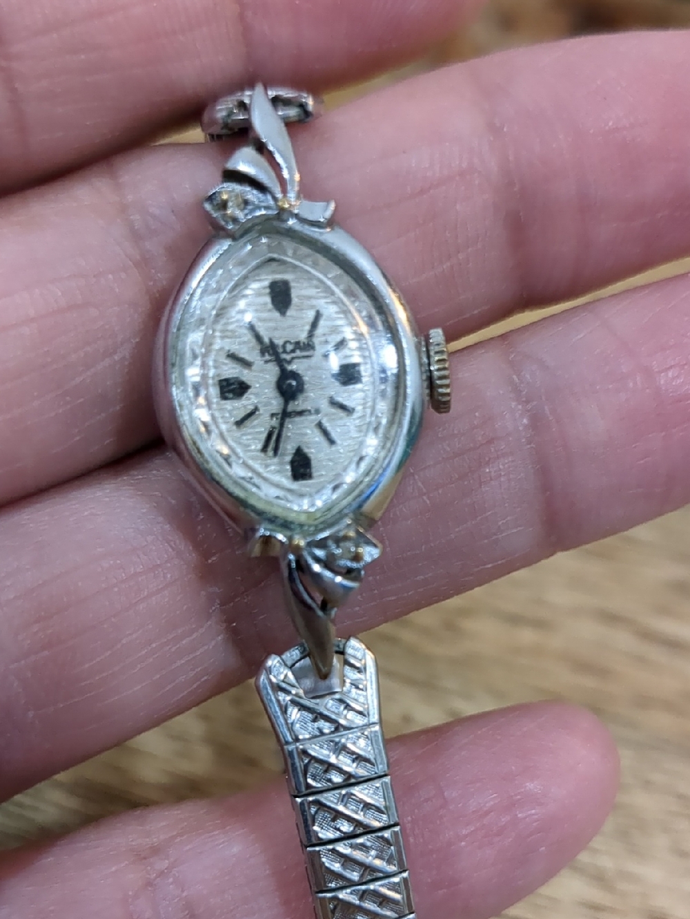 VulCain Antique Silver-Tone Women's Bracelet Watch - Silver With Jewels